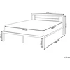 Beliani Metalinė lova CUSSET 140 x 200 cm balta