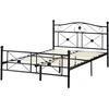 Beliani Metalinė lova RODEZ 120 x 200 cm juoda