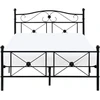 Beliani Metalinė lova RODEZ 120 x 200 cm juoda