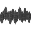 Beliani Metalinė sienų dekoracija Pióro ANTIMONY, 37 cm, sidabrinė