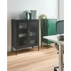 Beliani Metalinė spintelė WAKATIPU, juoda