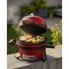 Beliani Mini Kamado anglies grilis Keramika Raudonas