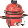 Beliani Mini Kamado anglies grilis Keramika Raudonas
