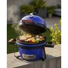 Beliani Mini keramikinis anglimi kūrenamas grilis KAMADO mėlynas