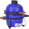 Beliani Mini keramikinis anglimi kūrenamas grilis KAMADO mėlynas