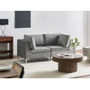 Beliani Modulinė 2-vietė sofa EVJA, pilkas veliūras