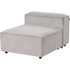 Beliani Modulinė 3 vietų sofa ARDAL, velvetinė, smėlio pilkos spalvos