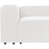 Beliani Modulinė 3 vietų sofa FALSTERBO balta, velvetas