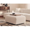 Beliani Modulinė 3 vietų sofa HEDE Boucle, balta, dešininė, su otomane