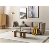 Beliani Modulinė 3 vietų sofa UNSTAD ruda