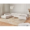 Beliani Modulinė 5 vietų kampinė sofa ARDAL Boucle, balkšva, dešininė