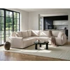 Beliani Modulinė 5 vietų kampinė sofa MESNALI, buklė, balkšva, dešininė