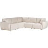 Beliani Modulinė 5 vietų kampinė sofa MESNALI, buklė, balkšva, dešininė