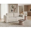 Beliani Modulinė dvivietė sofa KIVVIK Boucle, balkšva