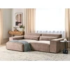 Beliani Modulinė kampinė sofa 3 vietų HELLNAR, šviesiai ruda, dešininė