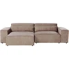 Beliani Modulinė kampinė sofa 3 vietų HELLNAR, šviesiai ruda, dešininė