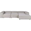 Beliani Modulinė kampinė sofa 4 asmenims ARDAL, velvetinė, smėlio ir pilkos spalvos, kairinė
