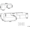 Beliani Modulinė kampinė sofa 4 asmenims ARDAL dešininė, šviesiai ruda, velvetas