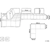 Beliani Modulinė kampinė sofa 5 asmenims TIBRO, balkšva, dešininė