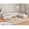 Beliani Modulinė kampinė sofa 5 asmenims ARDAL Boucle, laužyto baltumo, kairinė
