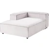 Beliani Modulinė kampinė sofa 5 asmenims ARDAL kairinė, kreminės spalvos velvetinė