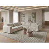 Beliani Modulinė kampinė sofa 5 asmenims KIVVIK, bouclé, kreminė balta, dešininė
