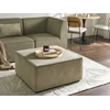 Beliani Modulinė kampinė sofa LEMVIG 4 asmenims, kairinė, žalias velvetas su otomane