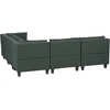 Beliani Modulinė kampinė sofa UNSTAD, 5 vietų, kairinė, tamsiai žalia