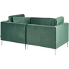 Beliani Modulinė sofa 2 asmenims EVJA žalias veliūras