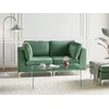 Beliani Modulinė sofa 2 asmenims EVJA žalias veliūras