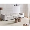 Beliani Modulinė sofa 3 asmenims ARDAL, kreminė balta, velvetas