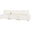 Beliani Modulinė sofa 3 asmenims TIBRO, sulaužyta balta