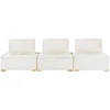 Beliani Modulinė sofa 3 asmenims TIBRO, sulaužyta balta