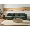 Beliani Modulinė sofa EGERIS, velvetas, tamsiai žalia, dešininė