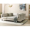Beliani Modulinė U formos sofa 5 asmenims UNSTAD šviesiai smėlio spalvos su otomane