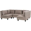 Beliani Modulinė U formos sofa 5 asmenims UNSTAD ruda