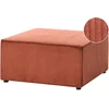 Sofa Beliani Otomana LEMVIG velvetinis dirbtinis pluoštas, auksinės rudos spalvos