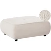 Sofa Beliani Otomana SALLA Boucle, kreminė balta