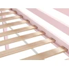Beliani Paaukštinta lova pušies medienos ASCOUX 90 x 200 cm Rožinė