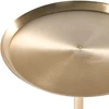 Beliani Pagalbinis staliukas CAMELO metalinis baltas marmuras