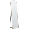 Beliani Pastatomas veidrodis BAGNOLET 150 cm metalinis auksinis