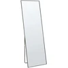 Beliani Pastatomas veidrodis BEAUVAIS 156 cm metalinis juodas