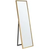 Beliani Pastatomas veidrodis TORCY 140 cm auksinis