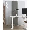 Beliani Pertvara STANDI 184 x 184 cm Šviesiai pilka