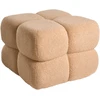 Beliani Pufas CALIENTE, boucle, smėlio spalvos