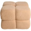 Beliani Pufas CALIENTE, boucle, smėlio spalvos