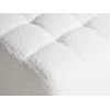 Beliani Pufas KANSAS Boucle baltas