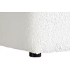 Beliani Pufas KANSAS Boucle baltas