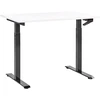 Beliani Rankiniu būdu reguliuojamas stalas DESTINES baltas/juodas 120 cm 72 cm