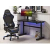 Beliani Rankiniu būdu reguliuojamas žaidimų stalas DURBIN juodas 120 cm 60 cm RGB LED